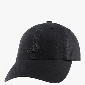 Adidas Black Curved Brim Hat Minimalist Design